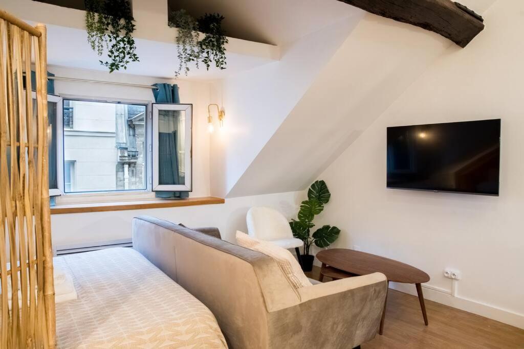 Spacious Studio In Paris Hyper Center - Smart Tv & Wifi - 4P Екстериор снимка